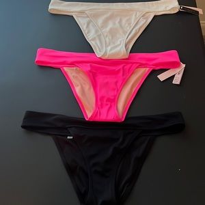 3 Victoria Secret bathing suit bottoms